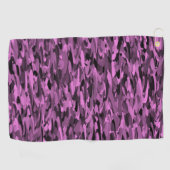 Abstraktes Muster Lila Golfhandtuch (Horizontal)