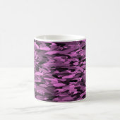 Abstraktes Muster Lila Kaffeetasse (Mittel)