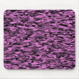 Abstraktes Muster Lila Schwarz Mousepad