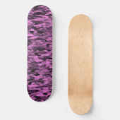 Abstraktes Muster Lila Skateboard (Vorderseite)