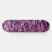 Abstraktes Muster Lila Skateboard (Horizontal)