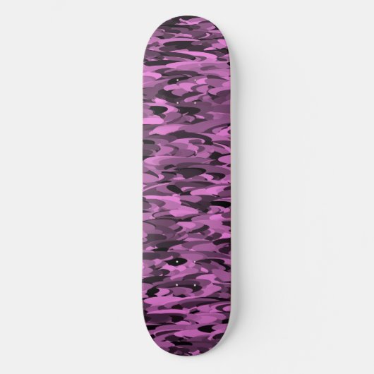 Abstraktes Muster Lila Skateboard (Vorderseite)