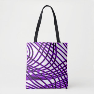 Abstraktes Muster - lila Tasche