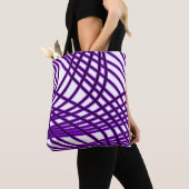 Abstraktes Muster - lila Tasche (Von Nahem)