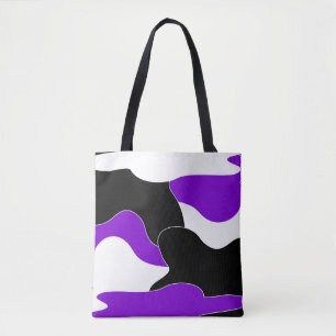 Abstraktes Muster - lila Tasche