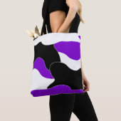 Abstraktes Muster - lila Tasche (Von Nahem)