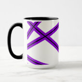 Abstraktes Muster - lila Tasse (Links)