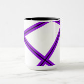 Abstraktes Muster - lila Tasse (Zentrum)