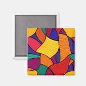 Abstraktes Muster Magnet (Vorderseite/Rückseite)