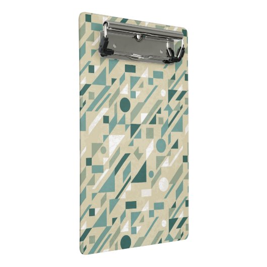 Abstraktes Muster Mini Klemmbrett (Schrägansicht)