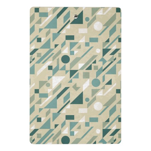 Abstraktes Muster Mini Klemmbrett (Rückseite)