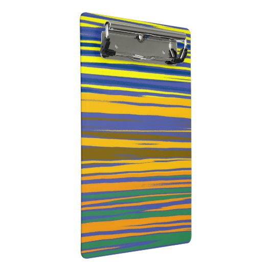 Abstraktes Muster Mini Klemmbrett (Schrägansicht)