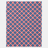 Abstraktes Muster mit blauem Swirl Fleecedecke (Vorderseite)