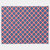 Abstraktes Muster mit blauem Swirl Fleecedecke (Vorderseite (Horizontal))