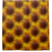 Abstraktes Muster mit braunem Swirn Duschvorhang (Vorderseite)