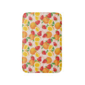 Abstraktes Muster mit Erdbeere Badematte (Vorderseite Vertikal)