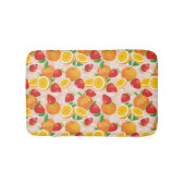 Abstraktes Muster mit Erdbeere Badematte (Vorderseite)