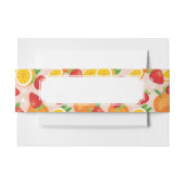 Abstraktes Muster mit Erdbeere Einladungsbanderole (Vorderseite Beispiel)