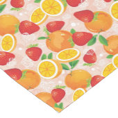 Abstraktes Muster mit Erdbeere Kurzer Tischläufer (Ecke)