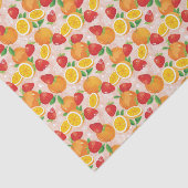 Abstraktes Muster mit Erdbeere Seidenpapier (Ausschnitt)