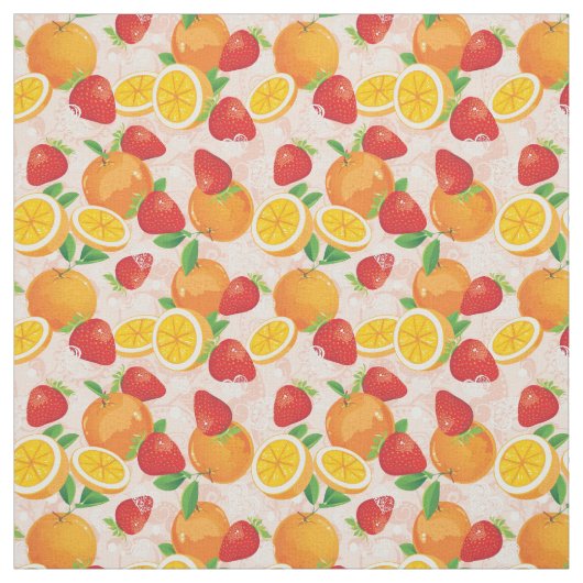 Abstraktes Muster mit Erdbeere Stoff (Muster)