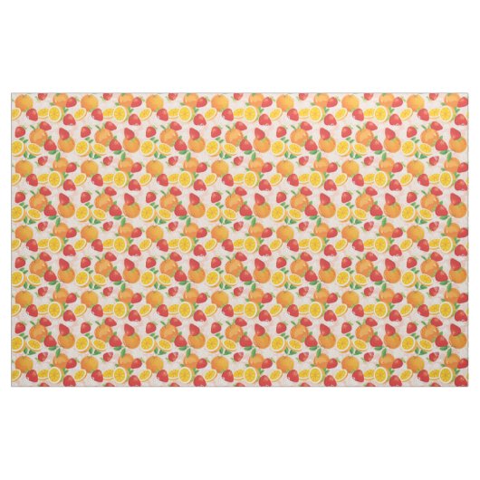 Abstraktes Muster mit Erdbeere Stoff (Fat Quarter (45,7 x 55,9 cm))