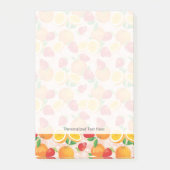 Abstraktes Muster mit Erdbeeren Post-it Klebezettel (Vorderseite)