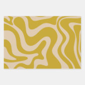 Abstraktes Muster mit flüssigem Swirl Geschenkpapier Set (Vorderseite 2)
