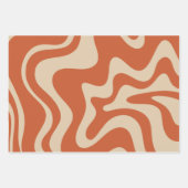 Abstraktes Muster mit flüssigem Swirl Geschenkpapier Set (Vorderseite 3)