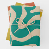 Abstraktes Muster mit flüssigem Swirl Geschenkpapier Set (Beispiel)