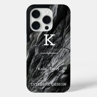Abstraktes Muster mit flüssigem Swirl in Schwarzwe Case-Mate iPhone Hülle
