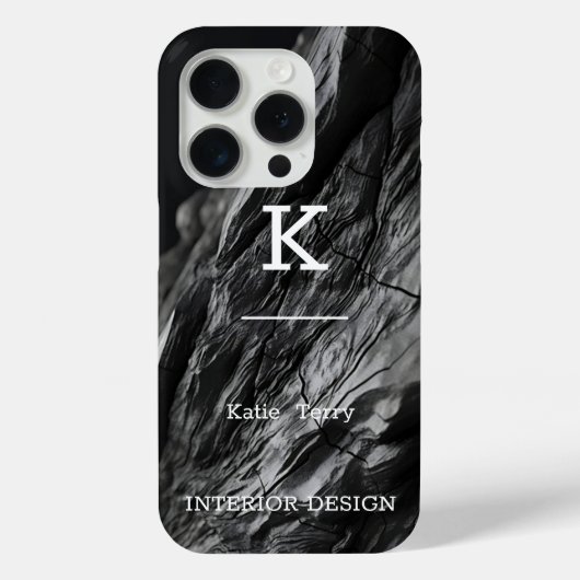 Abstraktes Muster mit flüssigem Swirl in Schwarzwe Case-Mate iPhone Hülle (Rückseite)