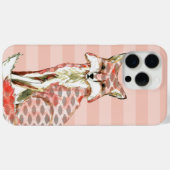 Abstraktes Muster mit gemaltem Fuchs Case-Mate iPhone Hülle (Rückseite (Horizontal))