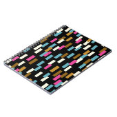 Abstraktes Muster mit geometrisch strukturierten F Notizblock (Linke Seite)