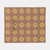 Abstraktes Muster mit geometrischen Akzenten Fleecedecke (Vorderseite (Horizontal))