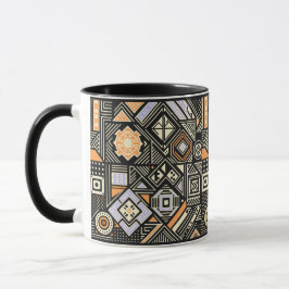 Abstraktes Muster mit geometrischen Formen Tasse