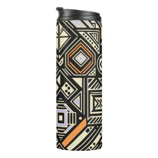 Abstraktes Muster mit geometrischen Formen Thermosbecher