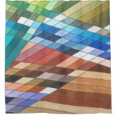 Abstraktes Muster mit Handgemalt Duschvorhang (Vorderseite)