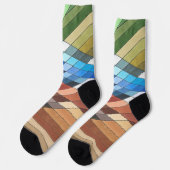 Abstraktes Muster mit Handgemalt Socken (Linkes Detail)