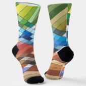 Abstraktes Muster mit Handgemalt Socken (Gewinkelt)