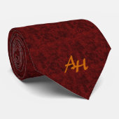 Abstraktes Muster mit monogramTie Krawatte (Gerollt)