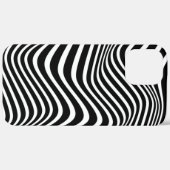 Abstraktes Muster mit schwarz-weißen Linien Case-Mate iPhone Hülle (Hinten (horizontal))