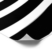 Abstraktes Muster mit schwarz-weißen Linien Poster (Ecke)