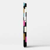 Abstraktes Muster mit strukturierten geometrischen Case-Mate iPhone Hülle (Rückseite / Links)