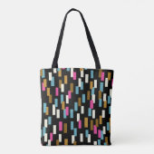 Abstraktes Muster mit strukturierten geometrischen Tasche (Rückseite)