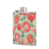 Abstraktes Muster mit Tomate Flachmann (Links)