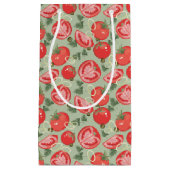 Abstraktes Muster mit Tomate Kleine Geschenktüte (Vorderseite)