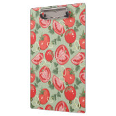 Abstraktes Muster mit Tomate Klemmbrett (Links)