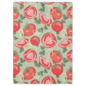 Abstraktes Muster mit Tomate Klemmbrett (Rückseite)