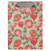 Abstraktes Muster mit Tomate Klemmbrett (Vorderseite)